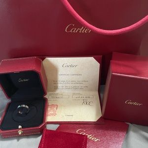 Authentic Cartier LOVE wedding band 18k white gold